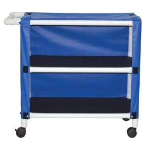 MJM International Cart Cover MJM International Blue Vinyl 20 X 32 Inch Hook and Loop Closure